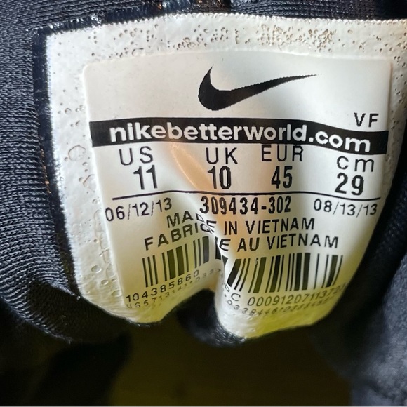 NIKE Air Diamond Turf Oregon Ducks Size 11 - Picture 10 of 11